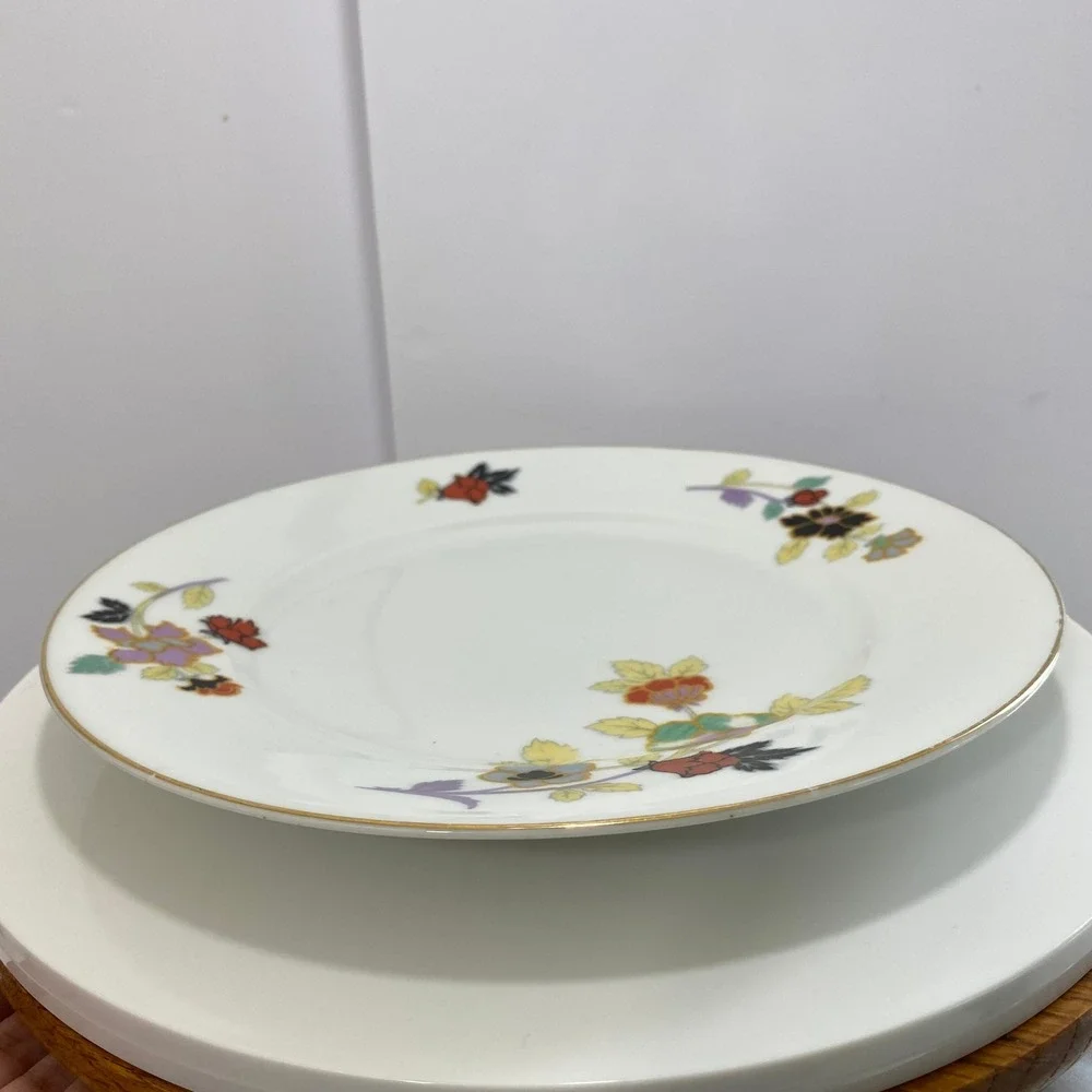1930s Pirkenhammer Floral Salad Plate 8.5